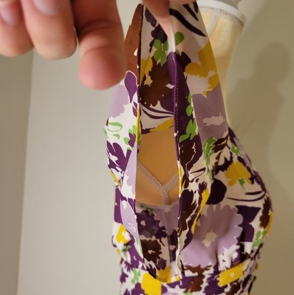 Kate Spade Women's Purple Floral Swing Dress - Size (4) - Excellent Condition - Picture 7 of 14